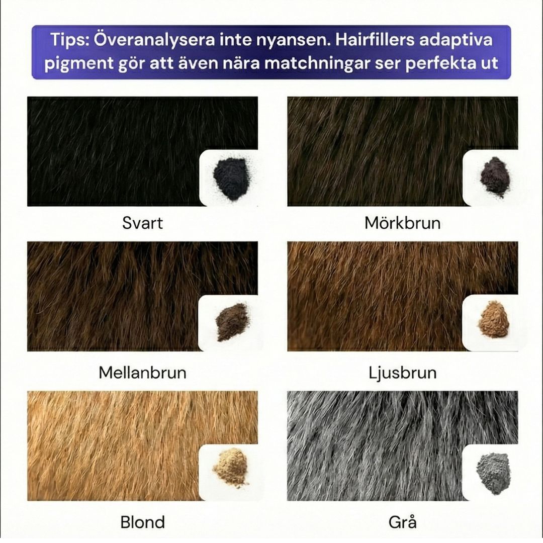 HairFiller - Täcker tunnt hår på 20 sekunder!